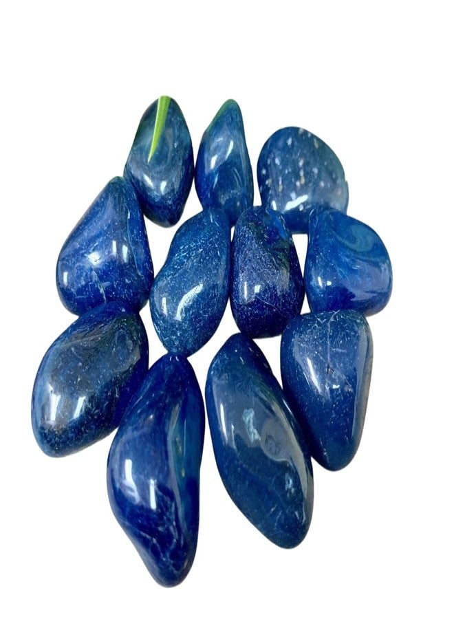 TOI SHOP Tumble/Pebbles Stone. for Reiki, Crystal, Vastu, Fang Shui Aura, Home Decor, Office Decor, Gifting, Good Luck, showpiece etc(400 gm) (Blue A+, 400) - Image 5